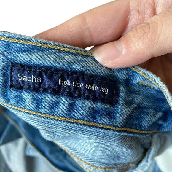 Citizens of Humanity Sacha High Rise Wide Jeans Denim, 30 - Picture 10 of 14